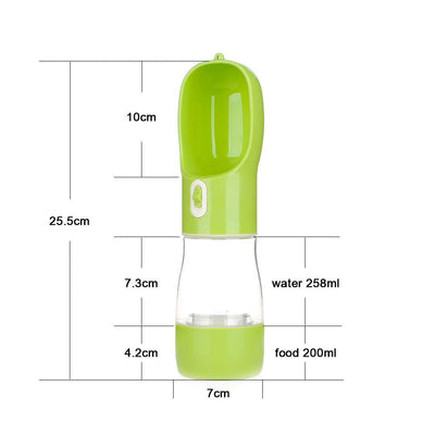HOOPET Pet Dog Water Bottle Feeder Bowl Portable Water Food Bottle Pets Outdoor Travel Drinking Dog Bowls Water Bowl for Dogs - OhanaGadget