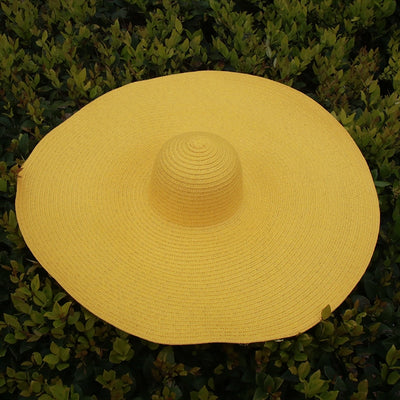Foldable Oversized Straw Beach Hats