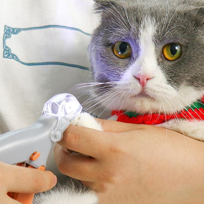Professional Pet Nail Clipper Scissors Pet Dog Cat Nail Toe Claw Clippers Scissor LED Light Nail Trimmer for Animals Pet Supplie - OhanaGadget